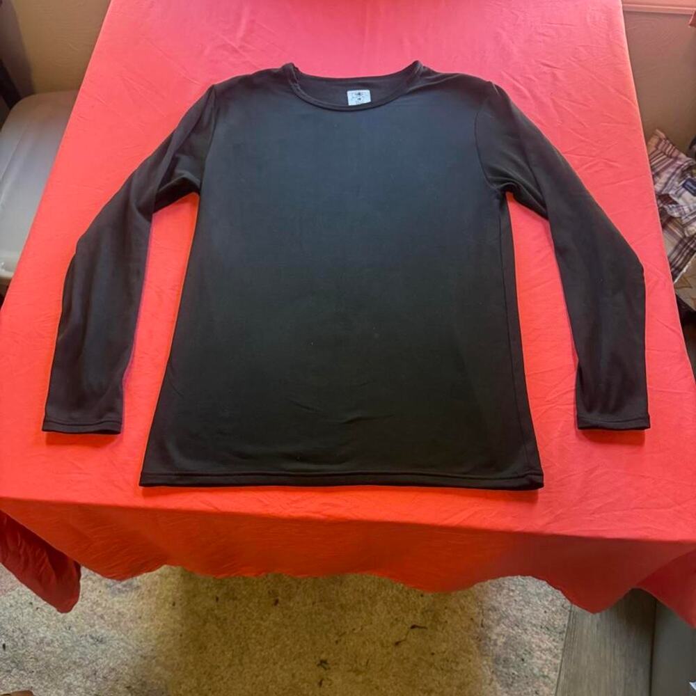 Black Body Glove long sleeve fleeced lined thermal base layer shirt- Size L